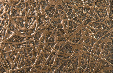 Phillips Collection Modern Abstract Bronze Center Table