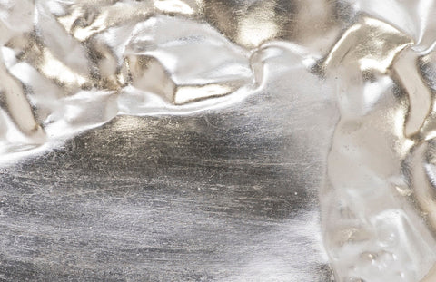 Contemporary Silver Leaf Round Accent Mirror for Entryway