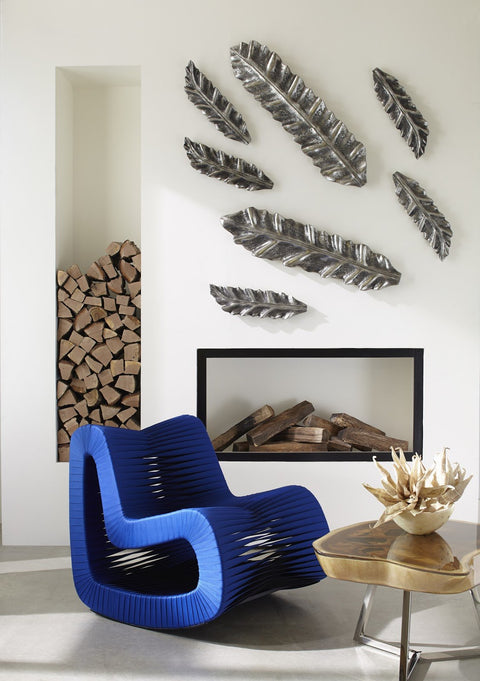 Petiole Wall Leaf Free Form Modern Wall Sculpture
