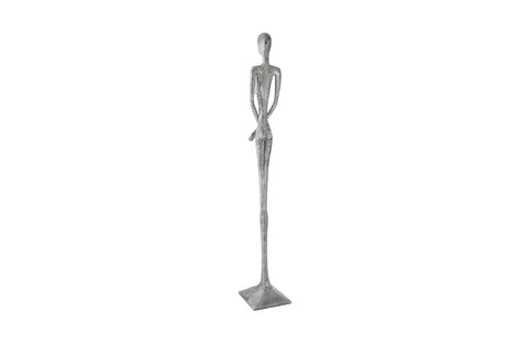 Nature-Driven Modernist Hammered Abstract Figurative Sculpture