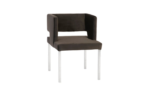 Parsons Timeless Minimalist Upholstered Dining Armchair