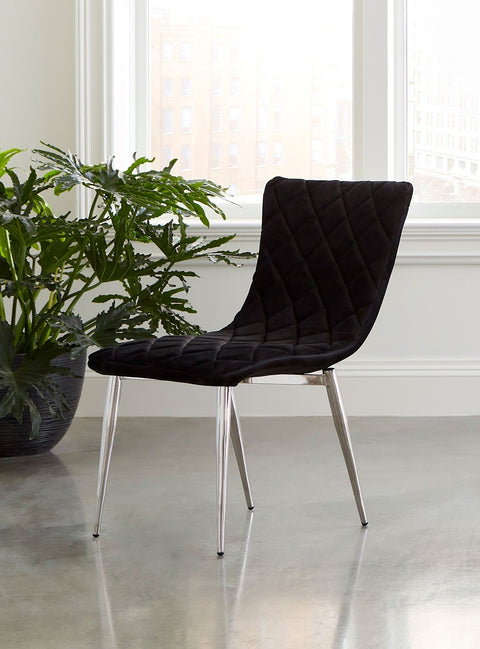 Timeless Minimalist Parsons Quilted Dining Side Chair
