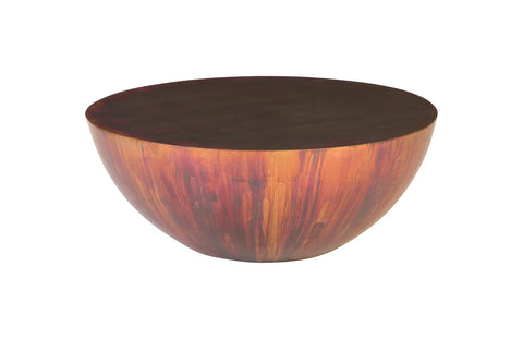 Phillips Collection Patina Contemporary Drum Coffee Table