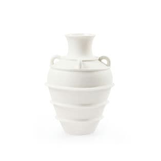 Decorating Essentials Coastal Urn in Matte Porcelain Vase