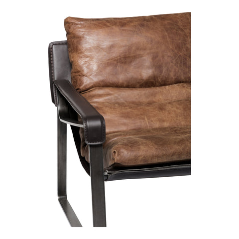 Connor Industrial Creative Upholstered Club Accent Chair