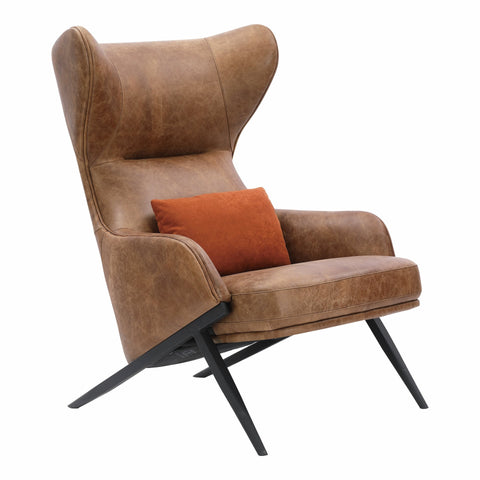 Amos Timeless Minimalist Wingback Accent Chair