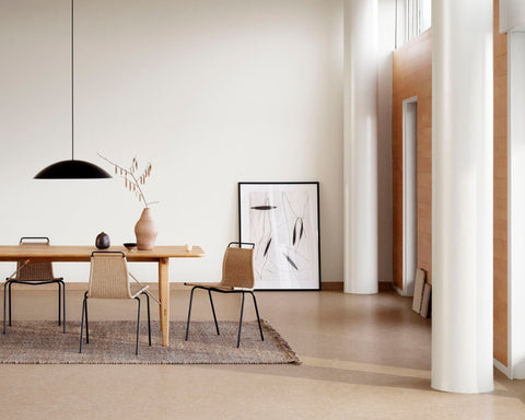Timeless Minimalist Scandinavian Cantilever Dining Side Chair