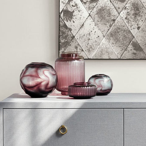 Decorating Essentials Modern Faceted Sphere Table Vase