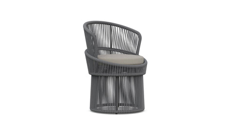 Outdoor Living and Garden Coastal Barrel Accent Chair