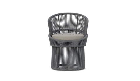 Outdoor Living and Garden Coastal Barrel Accent Chair