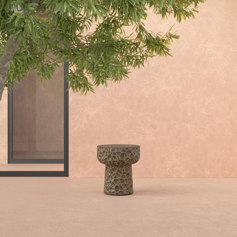 Azzurro Living Panama Modern Drum Center Table