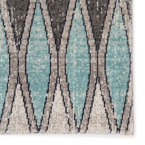 Contemporary Geometric Area Rug for High Traffic Spaces - Round