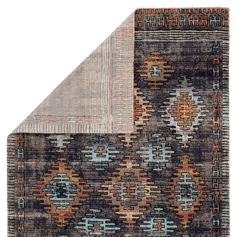 Bohemian Global Eclecticist Area Rug with Geometric Pattern - Rectangle