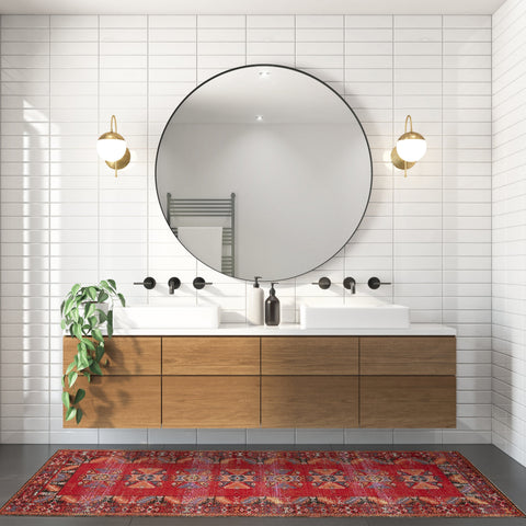 Bohemian Medallion Runner with Border - Rectangle