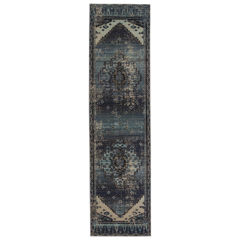 Bohemian Global Eclecticist Medallion Runner - 2' x 8'