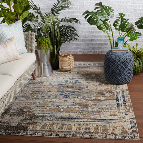 Bohemian Global Eclecticist Medallion Area Rug - 8' x 10'