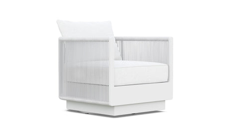 Outdoor Living & Garden Modern Upholstered Club Lounge Chair