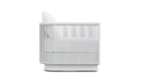 Outdoor Living & Garden Modern Upholstered Club Lounge Chair