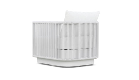 Outdoor Living & Garden Modern Upholstered Club Lounge Chair