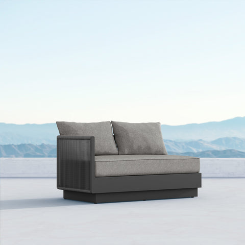 Porto Heathered Chenille Right Oriented Modular Sofa