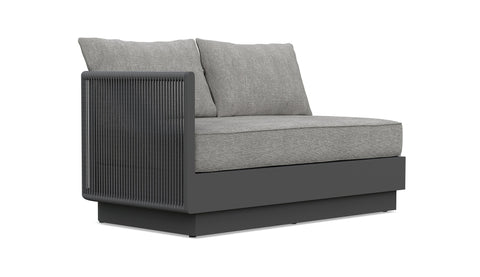 Porto Heathered Chenille Right Oriented Modular Sofa