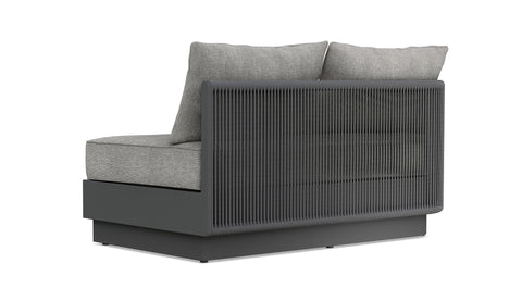 Porto Heathered Chenille Right Oriented Modular Sofa