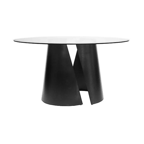 Worlds Away Industrial Creative Modern Drum Dining Table