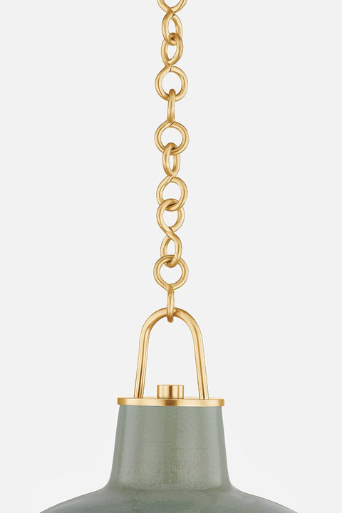 Pottersville Mid Century Organic Accent Bell Pendant Light