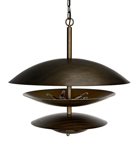 Ambient Tiered Bowl Chandelier for Mid Century Modern Spaces