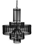 Accent Industrial Modern Matte Black Novelty Chandelier