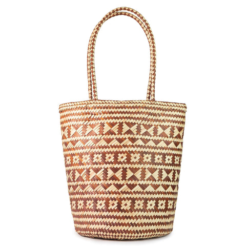 Geometric Open Top Basket Bag from Indonesia