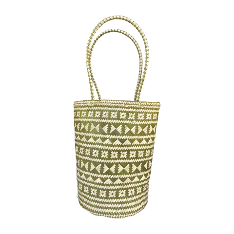 Geometric Open Top Basket Bag from Indonesia