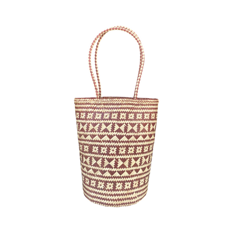 Geometric Open Top Basket Bag from Indonesia