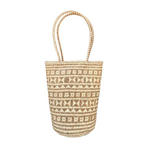 Geometric Open Top Basket Bag from Indonesia