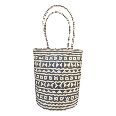 Geometric Open Top Basket Bag from Indonesia