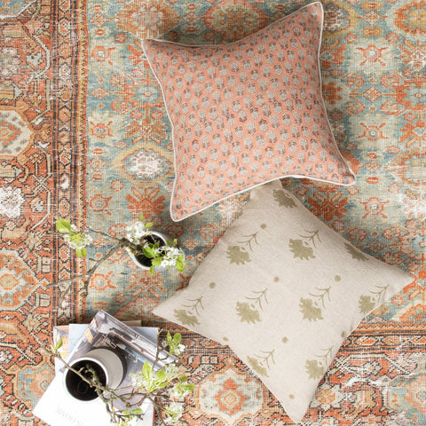 Filling Spaces Artful Traditionalist Contemporary Accent Square Throw Pillow - 18 x 18 - 20 x 20 - 22 x 22 - 24 x 24 - 26X 26 - 14 x 20 - 14 x 40 - 18 x 40 - 16 x 50