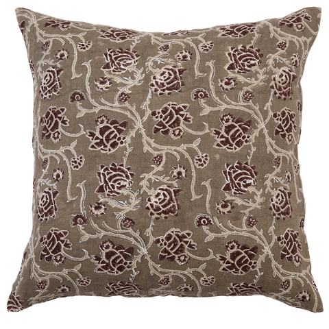 Filling Spaces Artful Traditionalist Handcrafted Embroidery Accent Throw Pillow - 18 x 18 - 20 x 20 - 22 x 22 - 24 x 24 - 26X 26 - 14 x 20 - 14 x 40 - 18 x 40 - 16 x 50