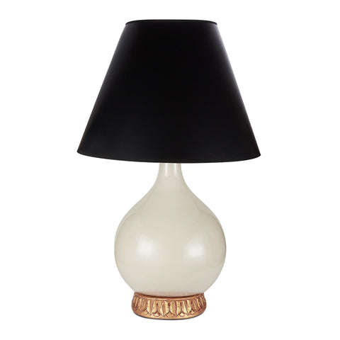 Accent Elegant Carving Table Lamp in Conical Shape