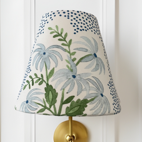 Pearl Accent Elegant Handcrafted Graphic Lamp Shade