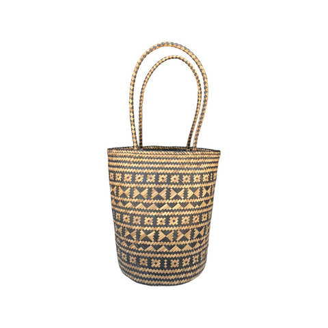 Geometric Open Top Basket Bag from Indonesia