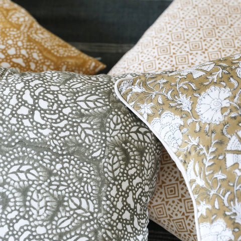 Filling Spaces Artful Traditionalist Organic Accent Throw Pillow - 18 x 18 - 20 x 20 - 22 x 22 - 24 x 24 - 26X 26 - 14 x 20 - 14 x 40 - 18 x 40 - 16 x 50