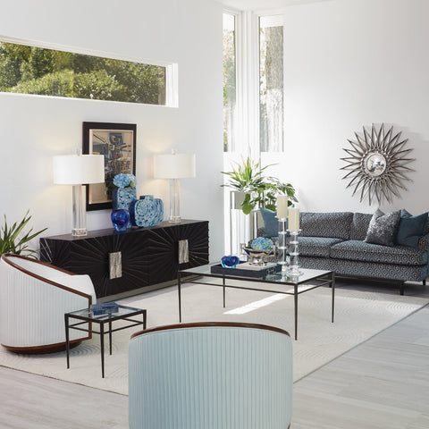 Contemporary Onyx and Wood Media Cabinet Media Storage