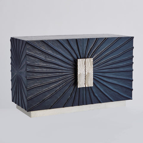 Contemporary Accent Cabinet with Pull Handles in Matte Finish