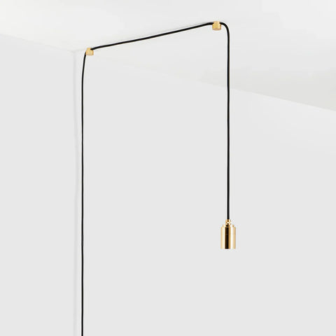 Accent Sleek Brass Pendant Light for Modern Spaces