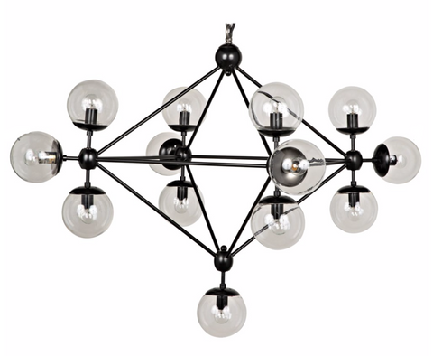 Pluto Ambient Sputnik Chandelier Mid Century Ceiling Light