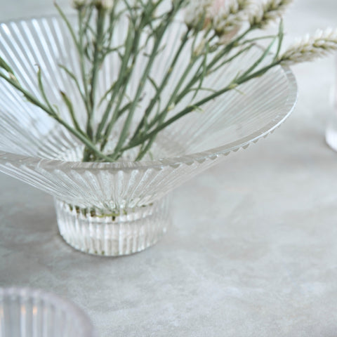 Decorating Essentials Contemporary Geometric Textured Bowl Vase