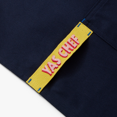 YAS CHEF Bib Apron with Adjustable Pockets