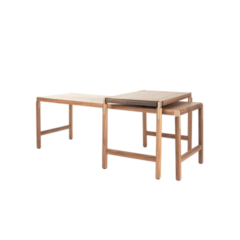 Timeless Minimalist Rectangle Nesting Table Set