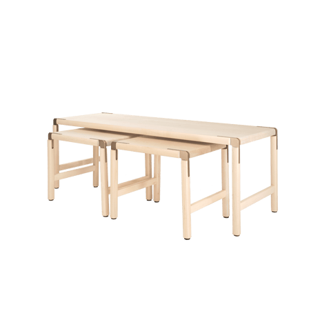 Timeless Minimalist Rectangle Nesting Table Set