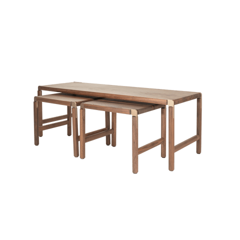 Timeless Minimalist Rectangle Nesting Table Set
